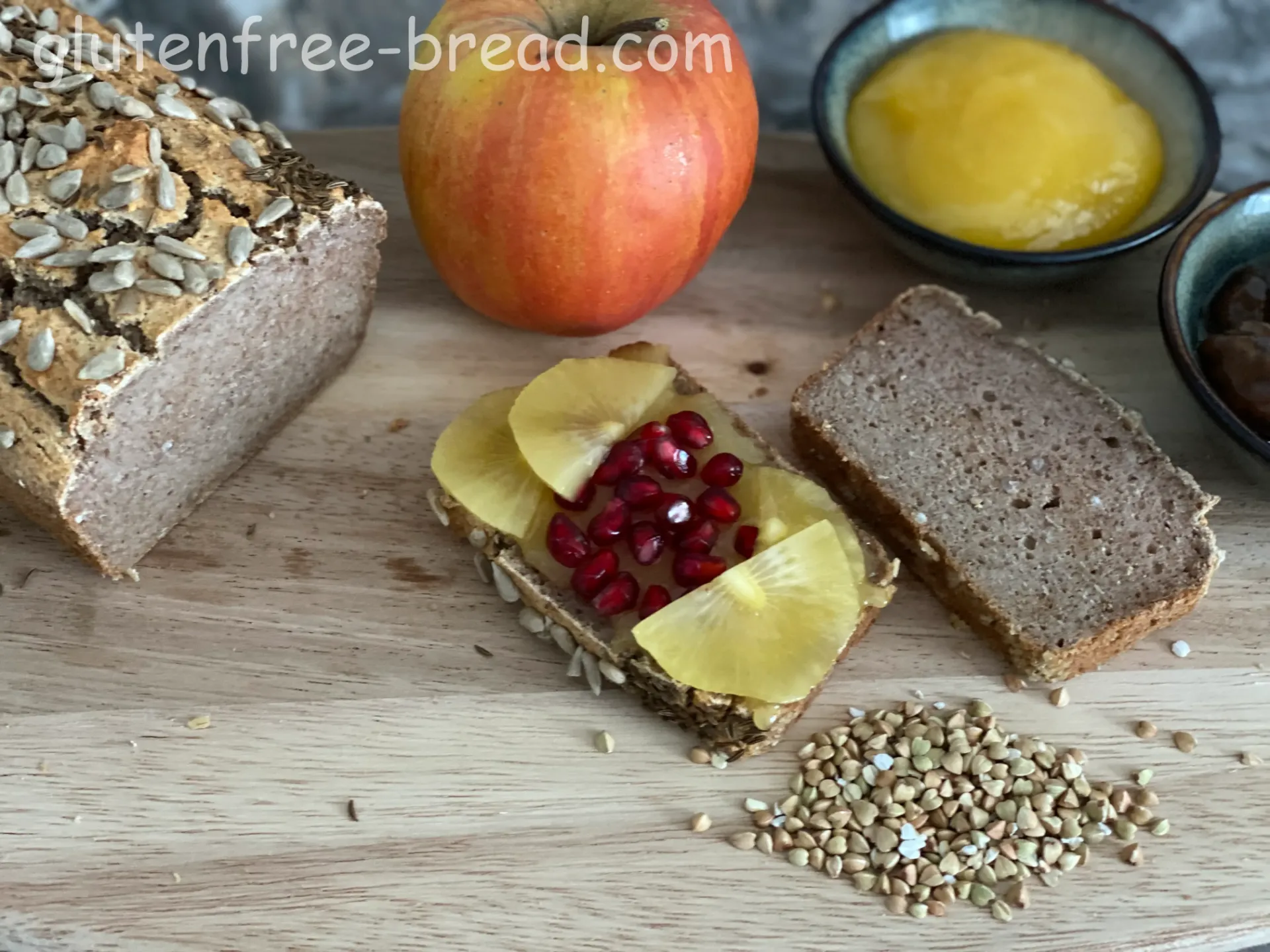 Buckwheat Savory Applesauce Bread