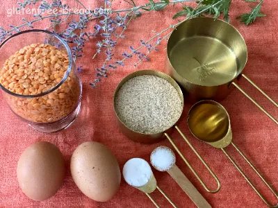 Lentil Flour Bread