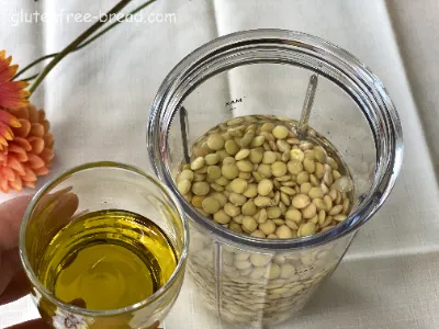 Lentil Oat Bread with Baking Powder