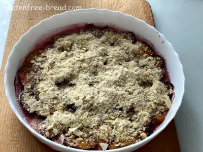 Plum Crumble Pie