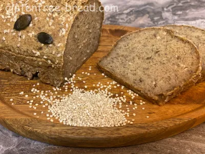 Quinoa PsylliumHusk Chiaseeds Bread