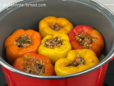 Stuffed Bell Peppers Vegan