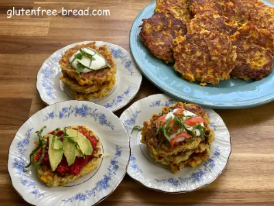 Vegan Corn Zucchini Fritters