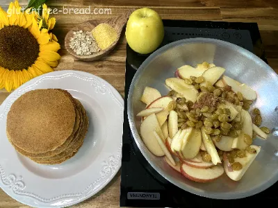 Vegan Cornmeal Oat Pancakes