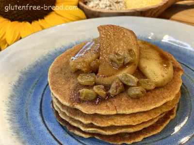 Vegan Cornmeal Oat Pancakes